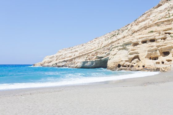 Strand von Matala auf Kreta