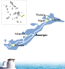 Karte Insel Amorgos