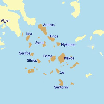 The Cyclades islands