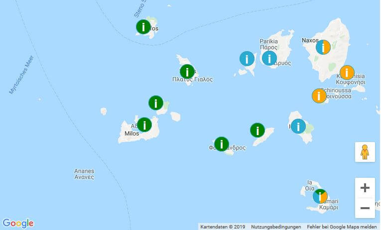 Inselhüpfen Perlen der Kykladen