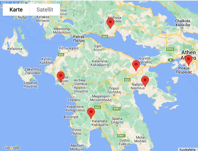 Rundreisen Peloponnes