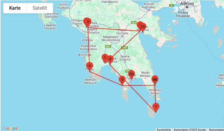 Griechenland Urlaub | Peloponnes Rundreise