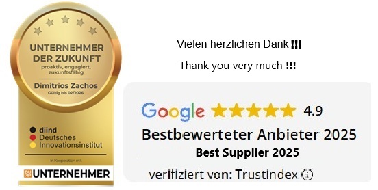 Kundenbewertung Google und Auszeichnung